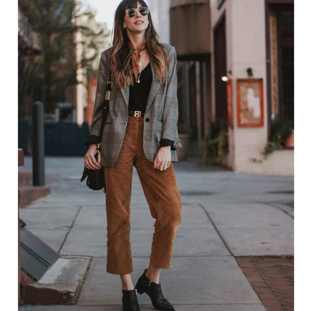 Everlane Pants 8 Brown Tan High Rise Corduroy Wide Leg